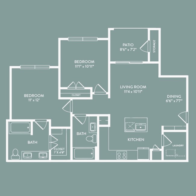 Unit 832 832 floor plan